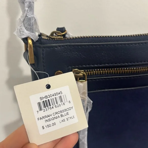Fossil NWT Navy Blue Crossbody Bag - Picture 5 of 11